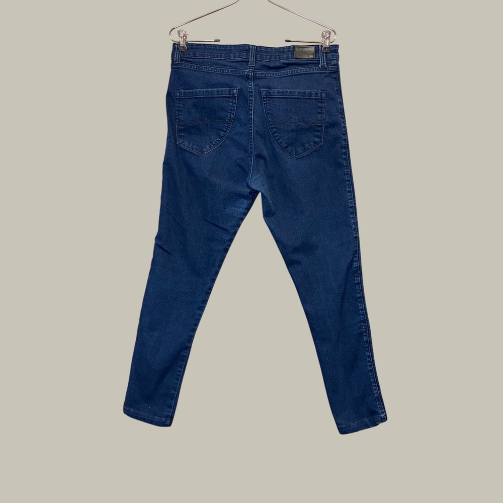 Pepe Jeans Hazel Dion Jeans Womens 32/28 Blue Side Panel Skinny Edgy Streetwear